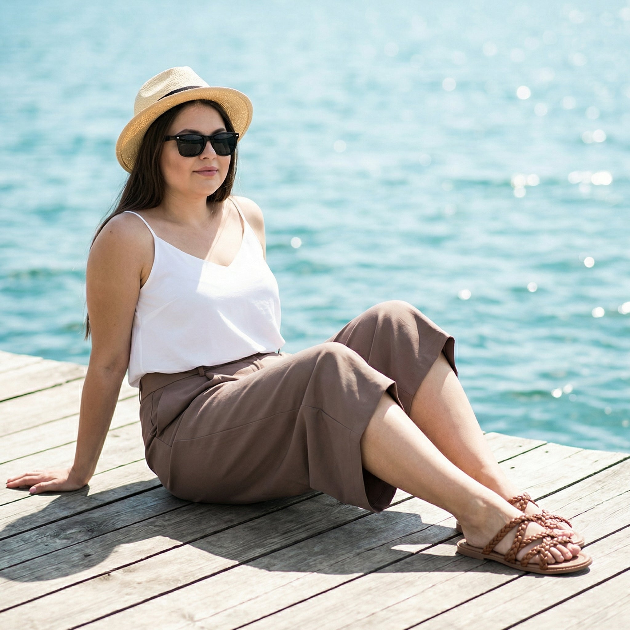 Ruiee Wide Width Sandals for Women, Summer Flip Flops Flat Slide Sandals Casual Braided Wide Feet Slides Comfort Slip on Thong Womens Sandal.